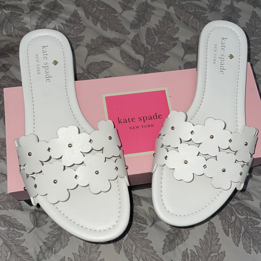 Kate Spade floral slides size 7